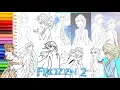 Coloring Disney Frozen 2 Elsa Anna COMPILATION Pages - Congelados 2 paginas para colorear 2