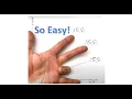 Memorize Unit Circle First Quadrant - The Left Hand Trick