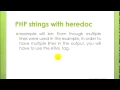 Learn PHP Lecture 4 PHP String Variables