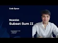 L14 Subset Sum II Recursion Easy Explanation Hindi