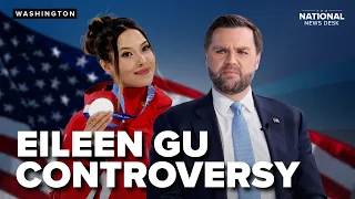Why is Eileen Gu under fire after competing for China in the Olympics
