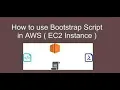Bootstrap Script in AWS Cloud