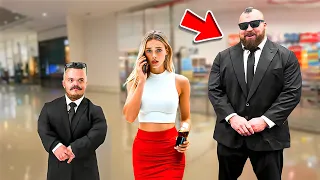 Mall Public Security Prank ft. Eddie Hall and Dwarf