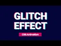 Glitch Text Effect CSS Animation