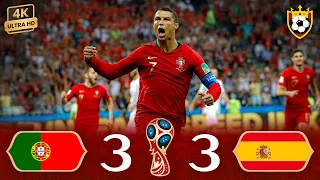 ملخص مباراة أسبانيا 3 3 البرتغال رونالدو يدمر الإسبان كأس العالم روسيا 2018 4K  ملخص مباراة أسبانيا 3 3 البرتغال رونالدو يدمر الإسبان كأس العالم روسيا 2018 4K
