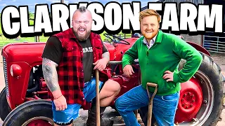 I Spent 24hrs W/ Kaleb Cooper on Clarkson's Farm | GOT BLEW OFF!!!