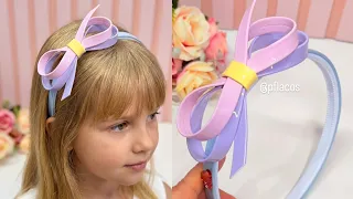 Tiara Candy Colors com tira de lonita - Polyana Formozo Laços Infantis