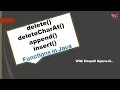 delete deleteChatAt append insert Functions in Java StringBuffer Functions CORE JAVA