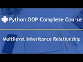 Multilevel Inheritance Relationship in Python OOP