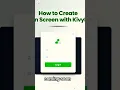 How to create login screen with kivymd