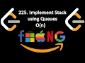Leetcode 225 Implement Stack using Queues O n Solution