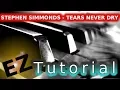 Download Lagu STEPHEN SIMMONDS - Tears Never Dry PIANO TUTORIAL Video (Learn Online Piano Lessons)