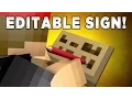 How to Edit Signs That Are Already Placed No Commands Minecraft Plugin Tutorial