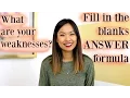Download What are Your Weaknesses? - Sample Answer mp4 3gp mp3 videos - waplic
