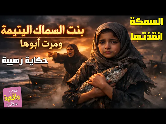 ⁣حكاية بنت السماك اليتيمة ومرت ابوها والسمكة العجيبه !!!