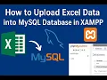 How to Upload Excel Data into MySQL Database in XAMPP
