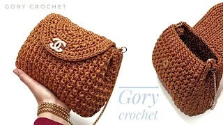 كروشيه شنطه موديل مميز وأنيق سهل وبسيط Bag Crochet 