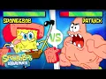 SpongeBob Fight Scenes with HEALTHBARS 60 Minute Compilation SpongeBob
