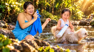 ¡Gastó todo el champú de su mamá para bañar al perro! 😂