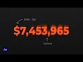 Animate Rising Numbers in After Effects Infinite Counter with Commas Dollar Sign