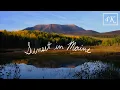 Autumnal Maine Sunset in real-time 4K Ambiance