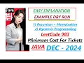 Minimum Cost For Tickets LeetCode 983 Recursion Memoisation DP Java Code Developer Coder