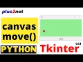 Moving rectangle on a Tkinter Canvas by using move in two directions by using a button