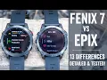 Garmin Fenix 7 vs Epix 13 Key Differences Detailed
