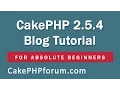 CakePHP 2 5 4 Basics Tutorial for Beginners - Blog Application