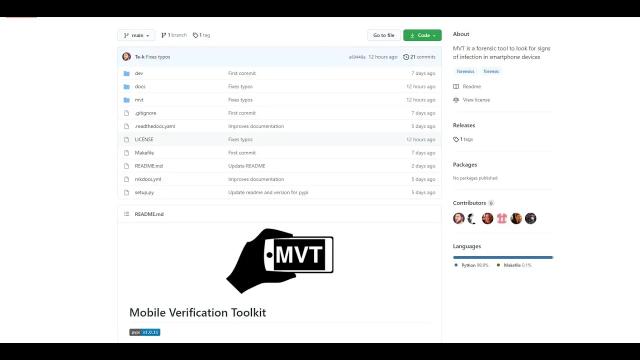 Pegasus Detection Using MVT (Mobile Verification Toolkit) By Amnesty International