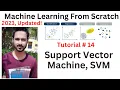Tutorial 14 Machine learning tutorials Support Vector Machine in Hindi what is SVM
