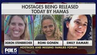 3 hostages arrive in Israel