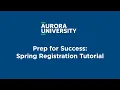 Prep for Success Spring Registration Tutorial
