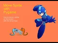 Pygame 3 move a sprite