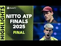 Sinner Vs Alcaraz Final Highlights 🏆 | Nitto ATP Finals 2025