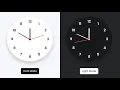 Creating an Elegant Analog Clock with Dark White Modes using HTML CSS and JavaScript
