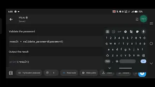 Python Program to Check the Validity of a Password