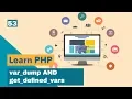 Vardump and Get Defined Variables in PHP