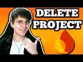 How To Delete Firebase Project
