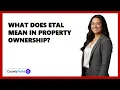 What Does Etal Mean In Property Ownership
