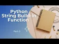 Python String build in function part-2