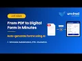 Convert PDFs into Enterprise Digital Forms with AI Live Demo