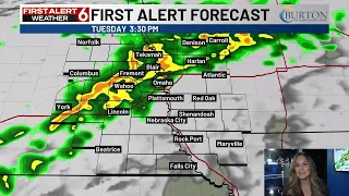Off and on t-showers through Wednesday