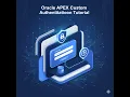 Oracle APEX Custom Authentication Tutorial Build Secure Login with Password Hashing Salting