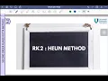 Second Order Runge-Kutta Method RK2