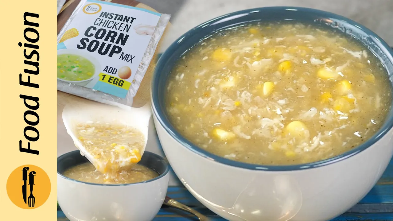 Chicken Corn Soup Mix Recipe by Food Fusion