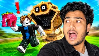 Be careful. It’s slippery! ❄️👀Roblox Brainrot Challenge 🎮#RobloxLive #SpeedRun #GamingShorts
