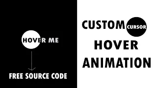Custom Cursor Hover Animation coding bd