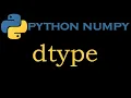Python Numpy Module 5 Array dtype
