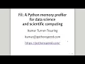 Itamar Turner-Trauring - Fil A Python Memory Profiler
